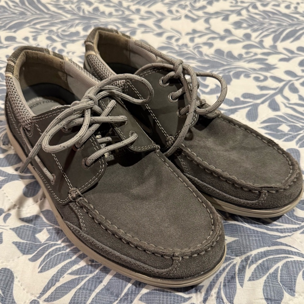 G.H Bass Memory Foam Gray Boat Shoes